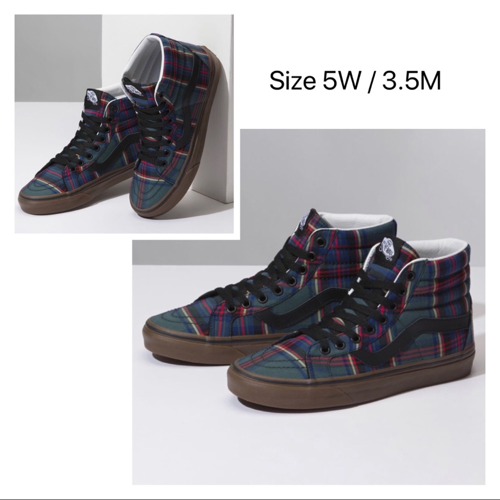 VANS TARTAN GUM SK8-HI REISSUE ( Sz 5W / 3.5M )